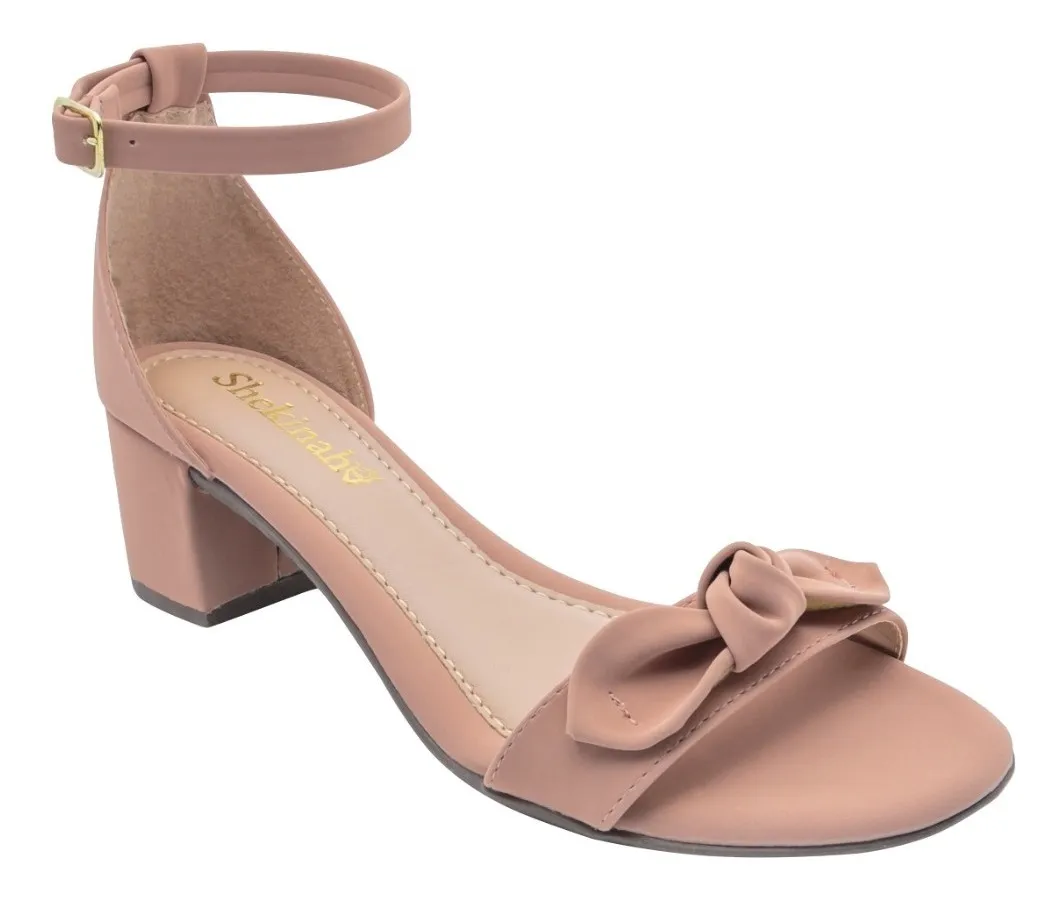 Saltinho Feminino Sandália Salto Laço Confortável Lançamento