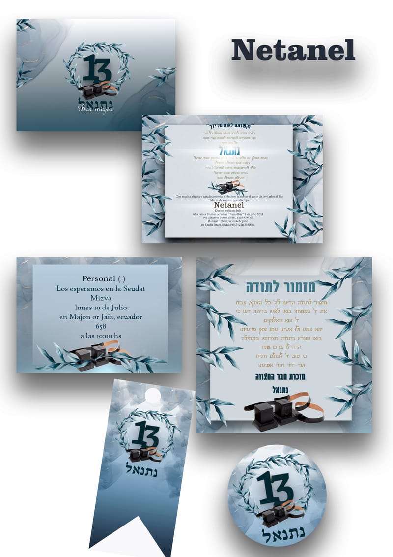 Invitaciones Bar Mizva