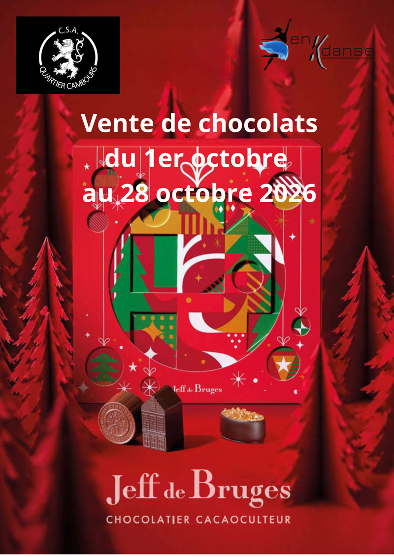 Vente de chocolats Jeff de Bruges