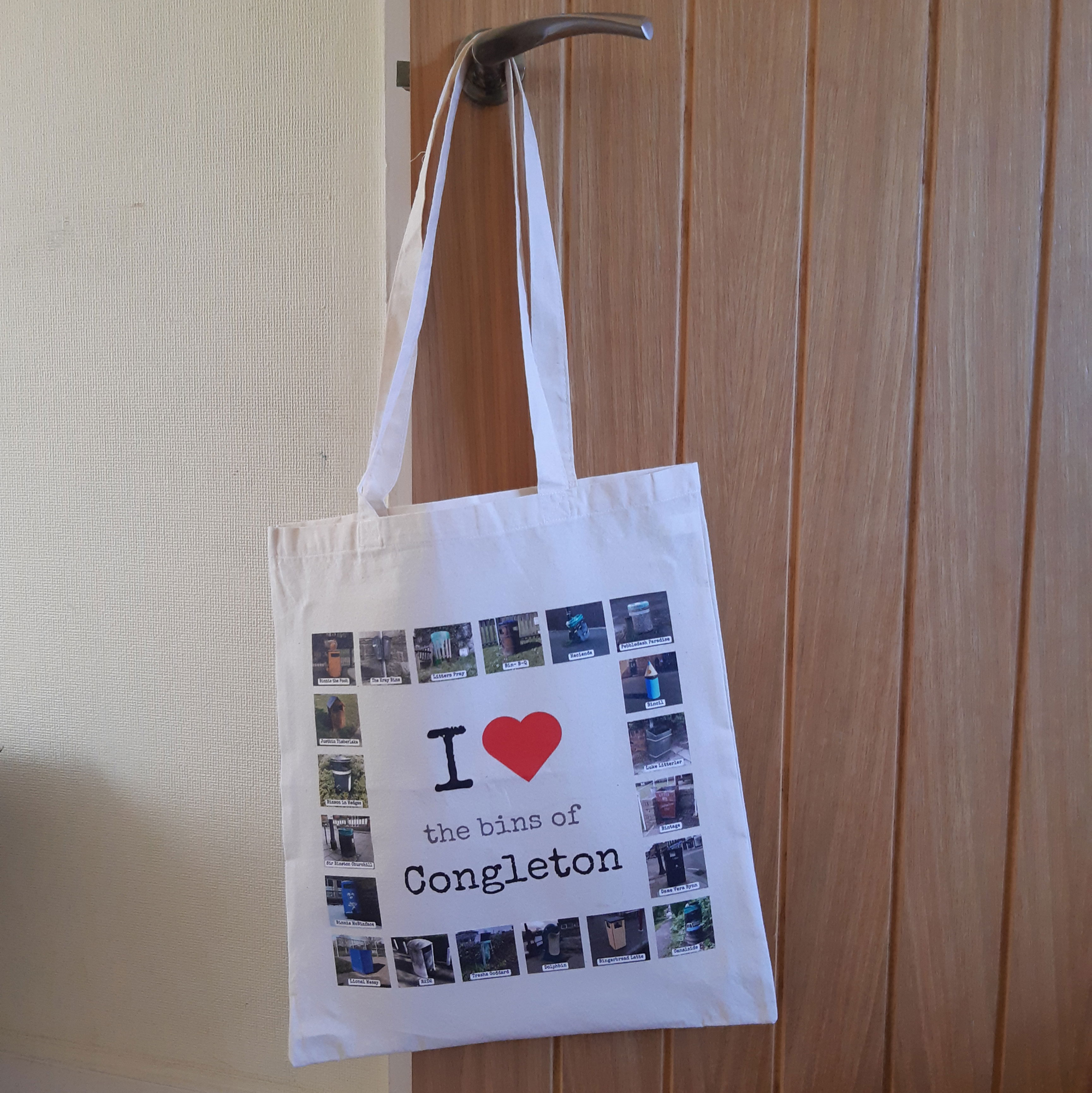 Bins of Congleton tote bag