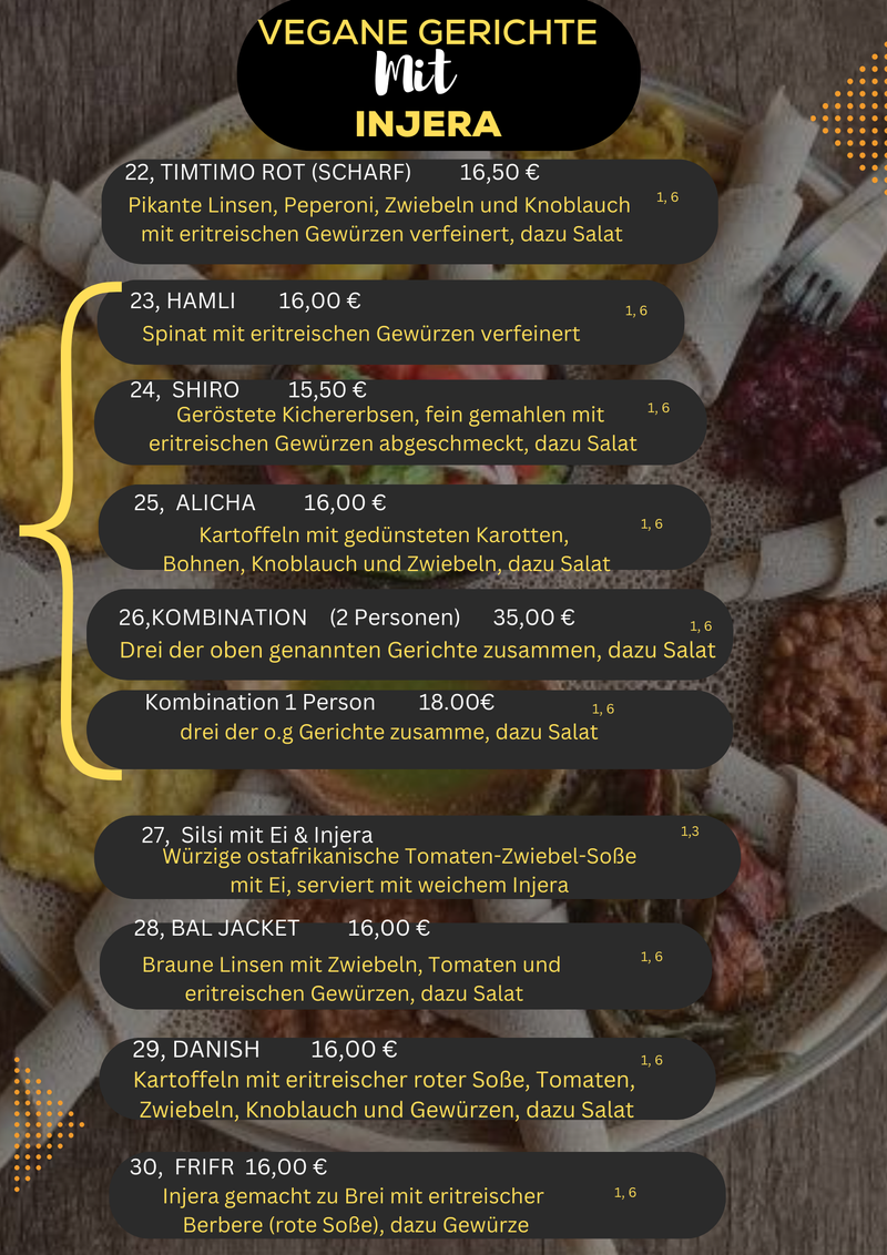 VEGAN GERICHTE MIT INJERA