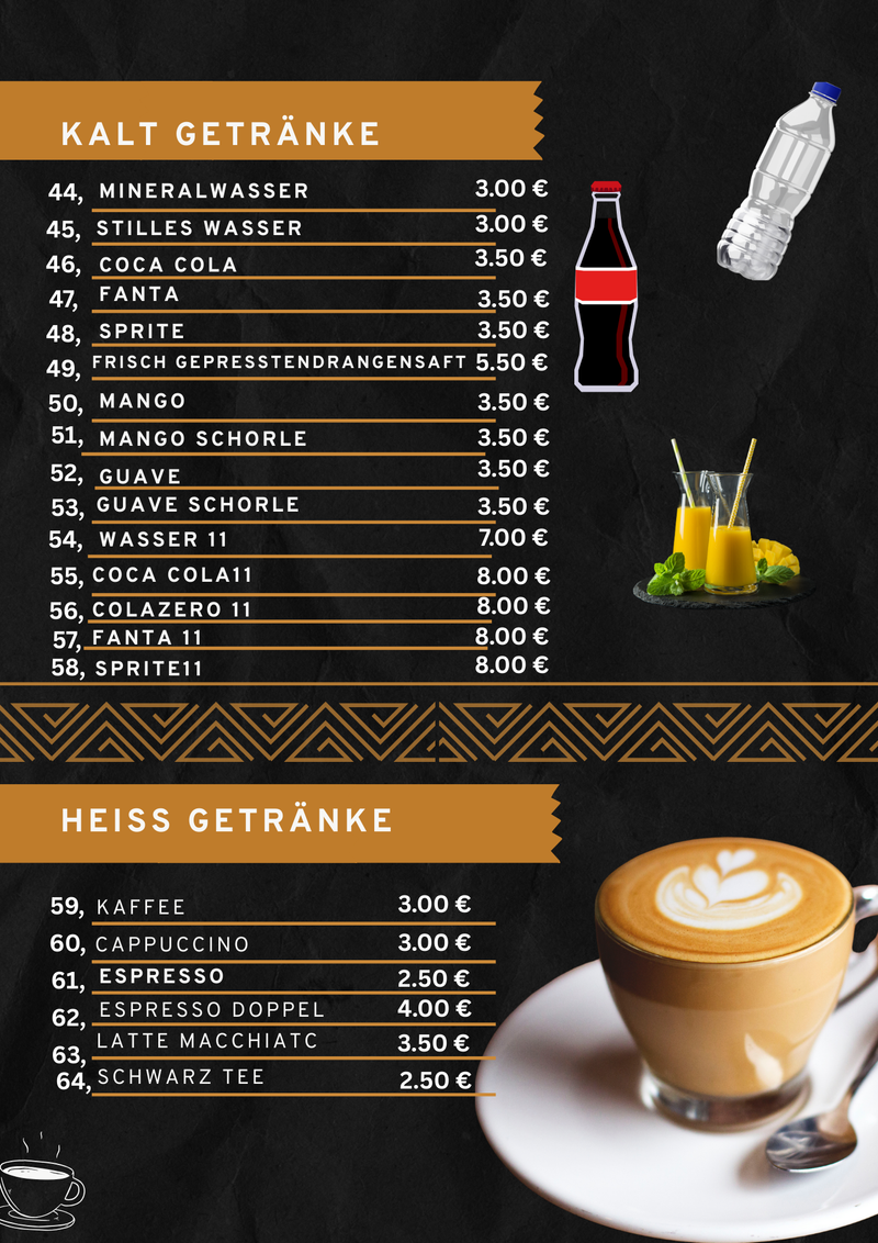Unsere Getränkeauswahl