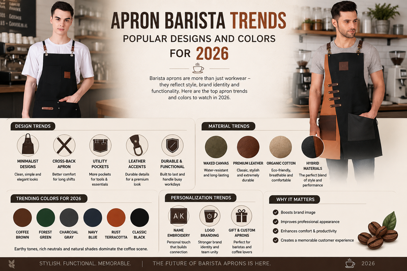 Apron Barista Trends: Popular Designs and Colors for 2026