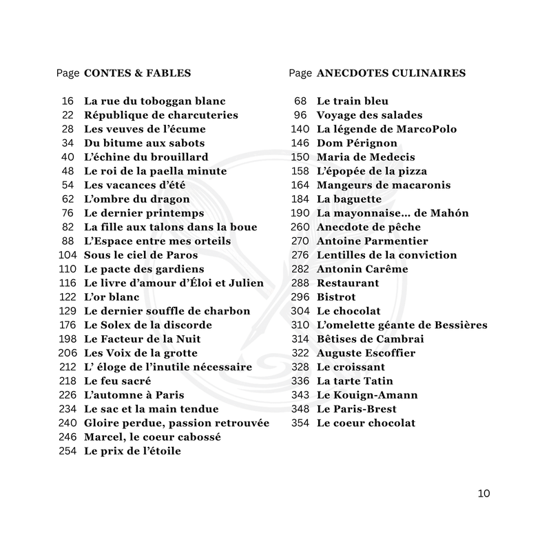 Livre de recettes | 50 contes & fables