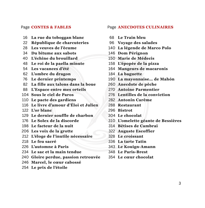 Livre de recettes. 50 contes & fables