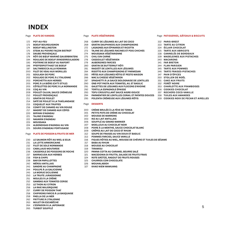 Livre de recettes. 50 contes & fables