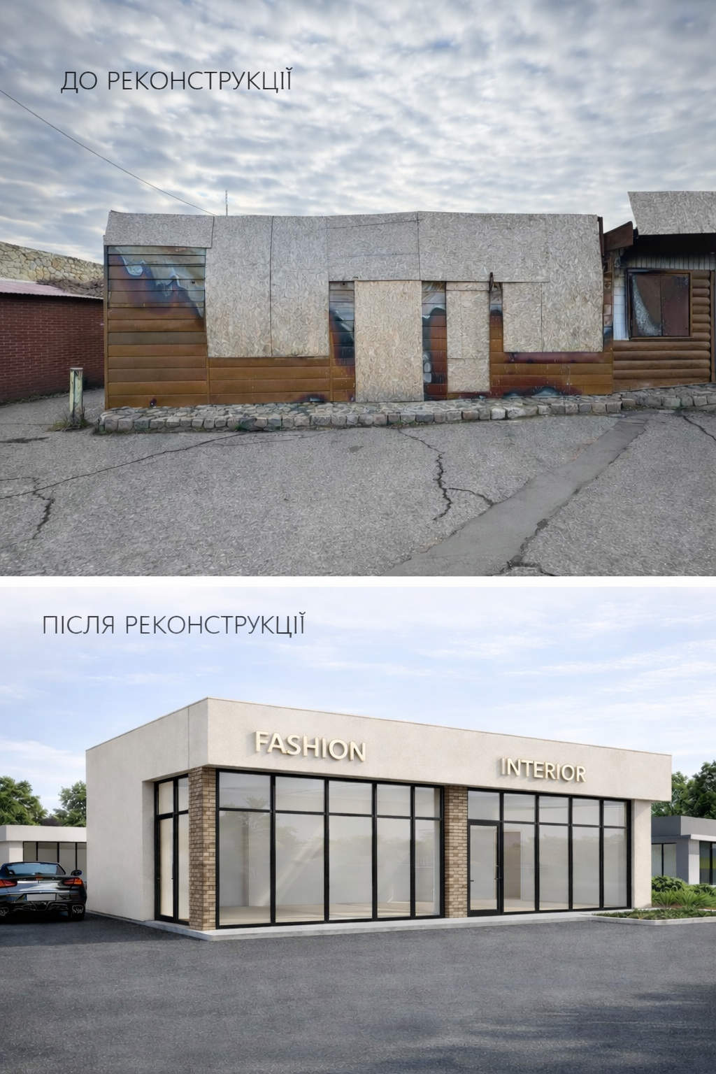 Реконструкція торговельного павільйону