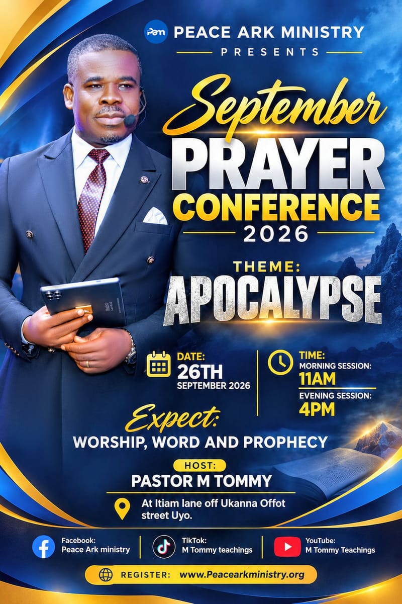 SEPTEMBER PRAYER CONFERENCE,2026