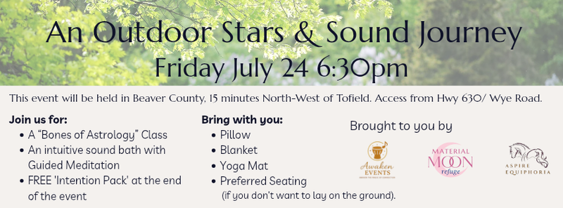 Outdoor Stars & Sound Journey | Astrology Class & Sound Bath