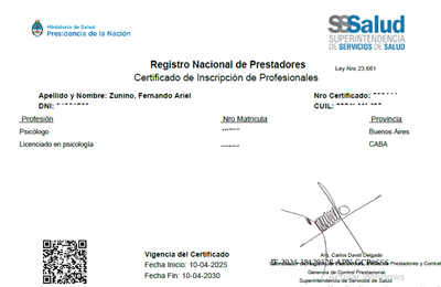 Registro Nacional de Prestadores de Salud
