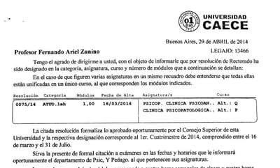 Actividad de Docencia