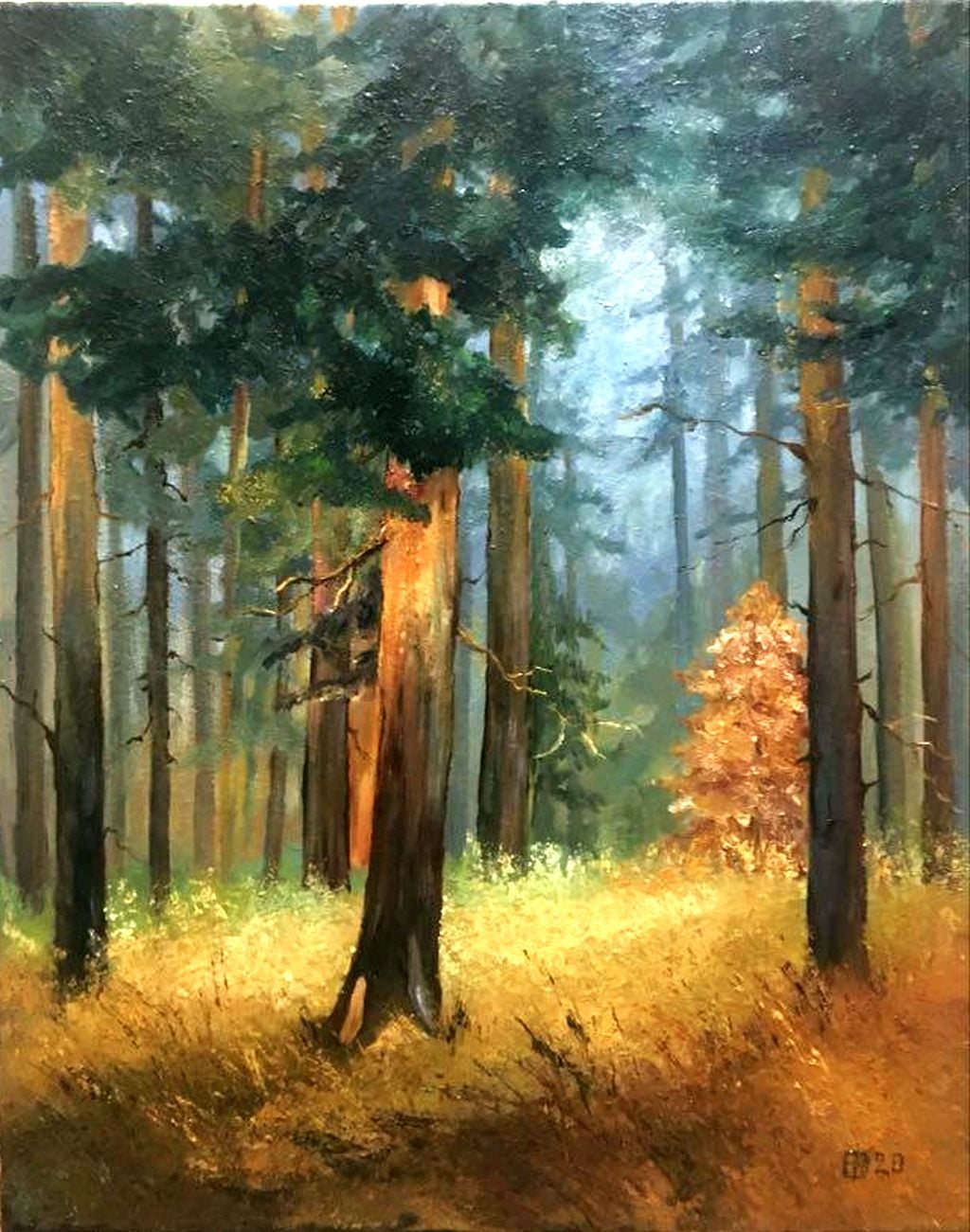 Златокоса есен - масло, платно 40х50 см. Цена 300лв