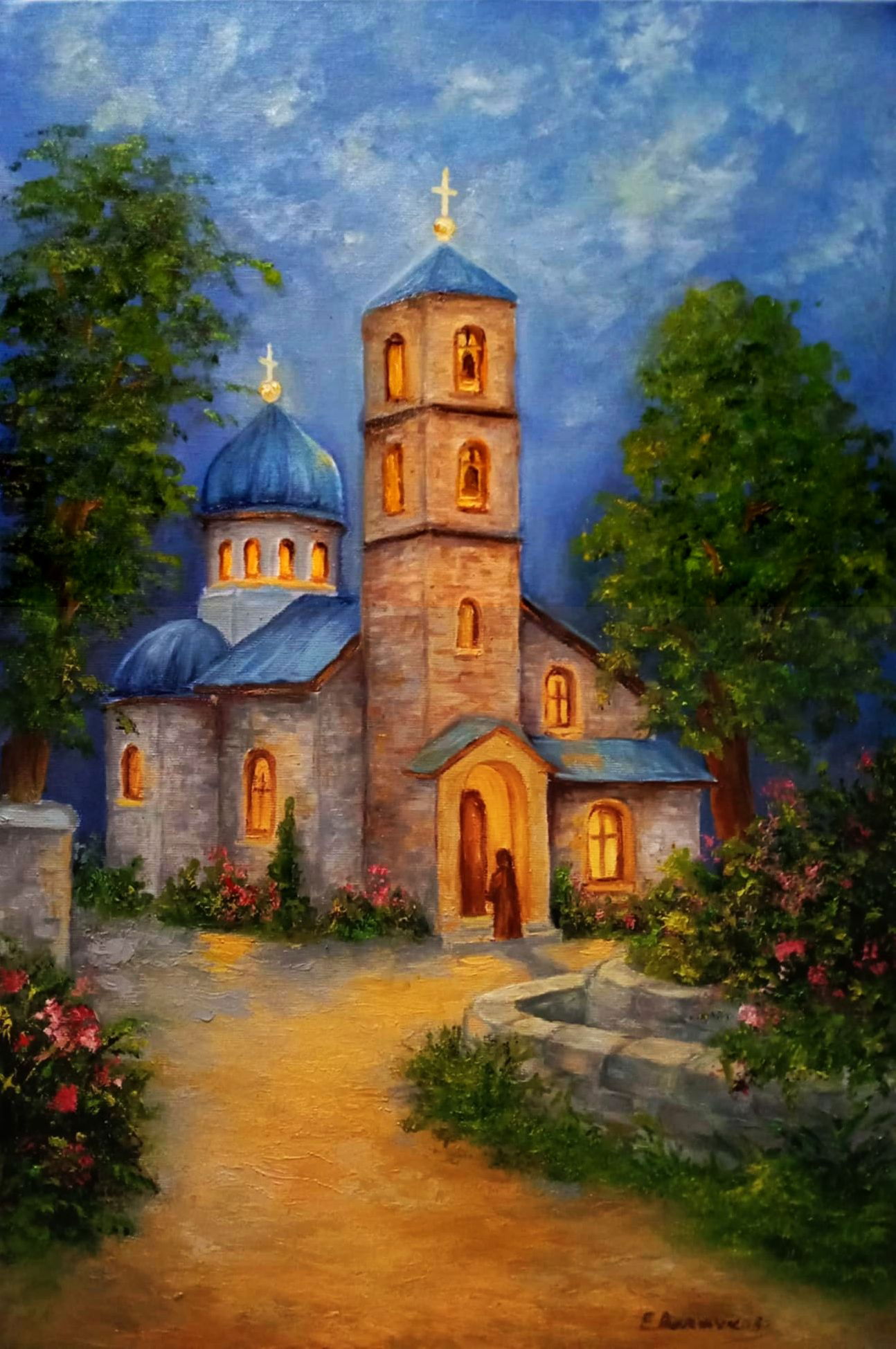 Завръщане към себе си - маслени бои, платно 60х40см. Цена 280 евро