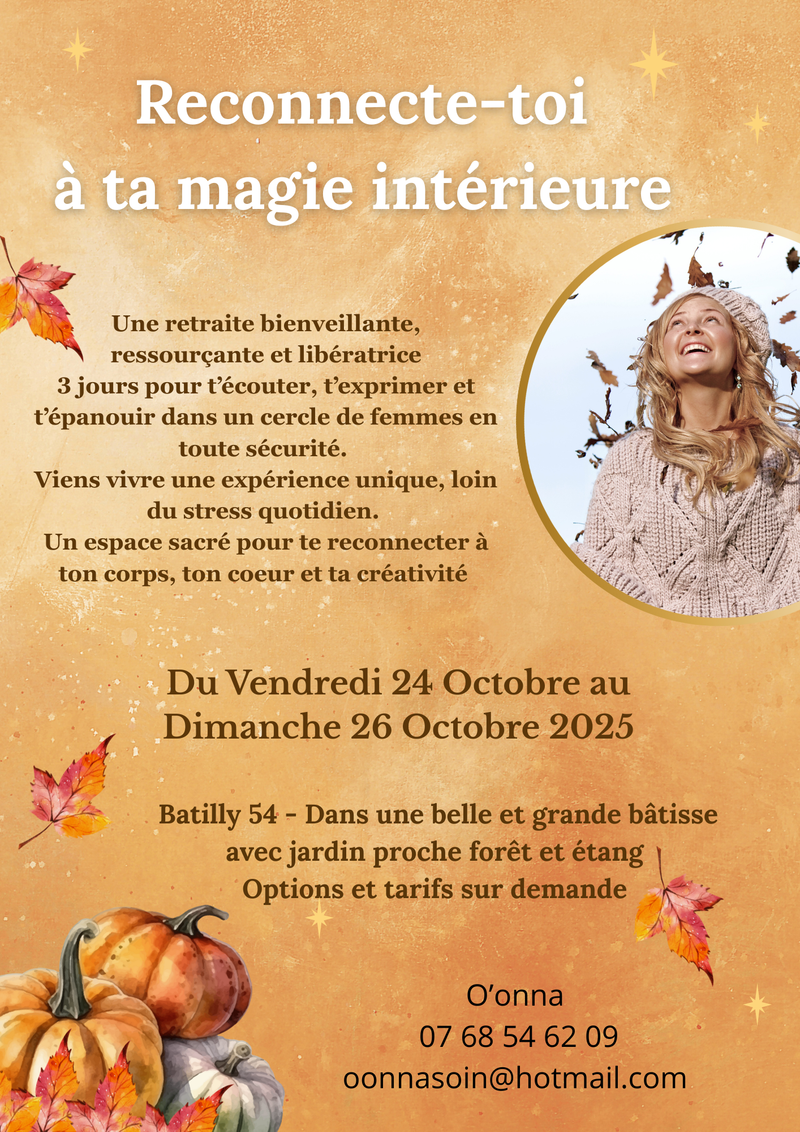 Retraite intuitive et créative :  Reconnecte-toi à ta magie intérieure