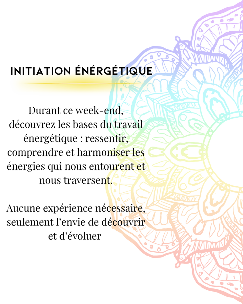 Week-end initiation énergétique