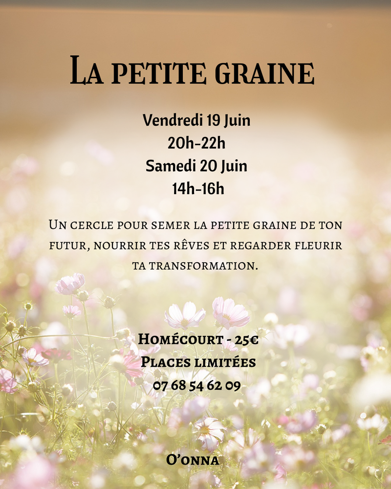 Cercle de femmes : La petite graine
