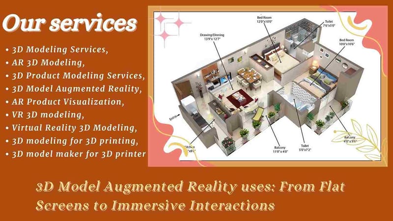 3D Model Augmented Reality uses: From Flat Screens to Immersive Interactions
