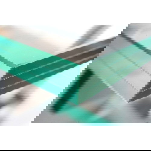 Laminated cracked glass railings