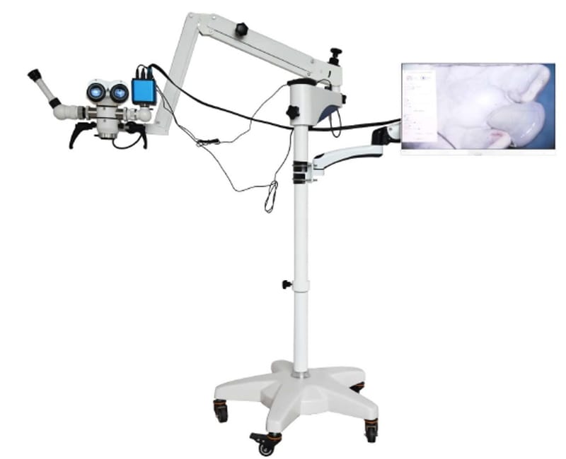 Operation Microscope with Camera Magnification: 12.5X