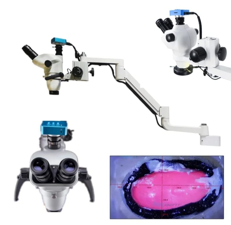Dental Chair Type Long Arm with Camera Magnification:2.5-25X