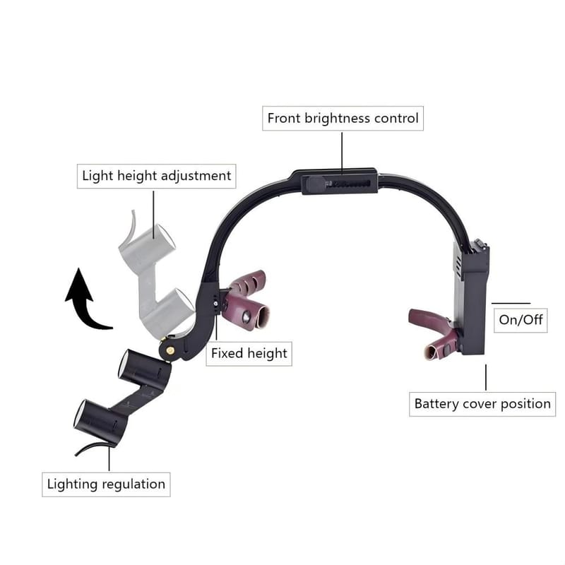 Dental LED Headlight Surgical Loupes