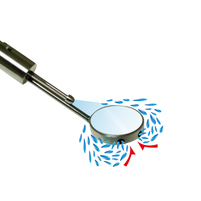 CyClean Mirror Plus — Dental Mirror with Integrated Air and Suction