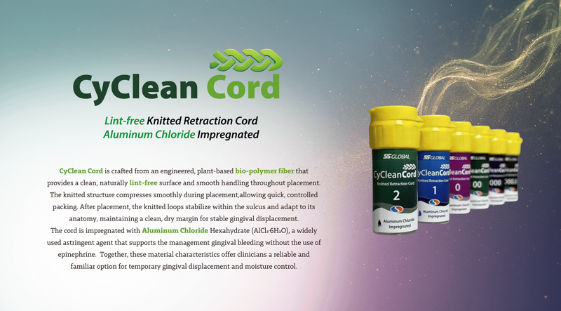 Retraction Clean Cord — Gingival Retraction Cord for Crown and Bridge