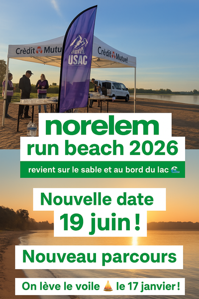 NORELEM RUN BEACH - 19 JUIN 2026 (Nouveau Parcours - Nouvelle distance)