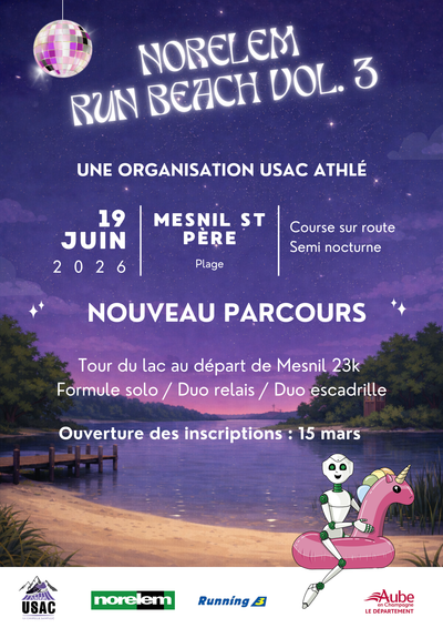NORELEM RUN BEACH 3eme édition - 19 juin 2026 - MESNIL ST PERE