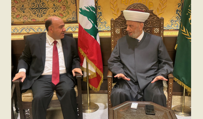 المفتي دريان بحث مع سفير الأردن في التطوراتالكسار: نؤيد مواقف المفتي في دعم الوحدة الوطنية والإصلاح تحت سقف الدولة