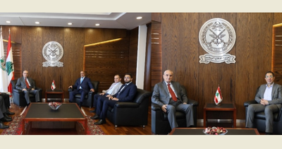 منسى استقبل الحاج حسن ووهاب و"رابطة الروم الكاثوليك"