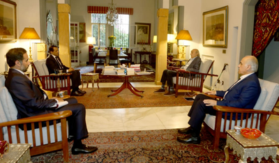 جنبلاط استقبل سفير قطر