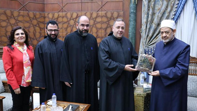 شيخ الأزهر التقى وفد الرهبانية الأنطونية وتشديد على ترسيخ العيش المشترك انطلاقا من وثيقة "الأخوة الإنسانية"