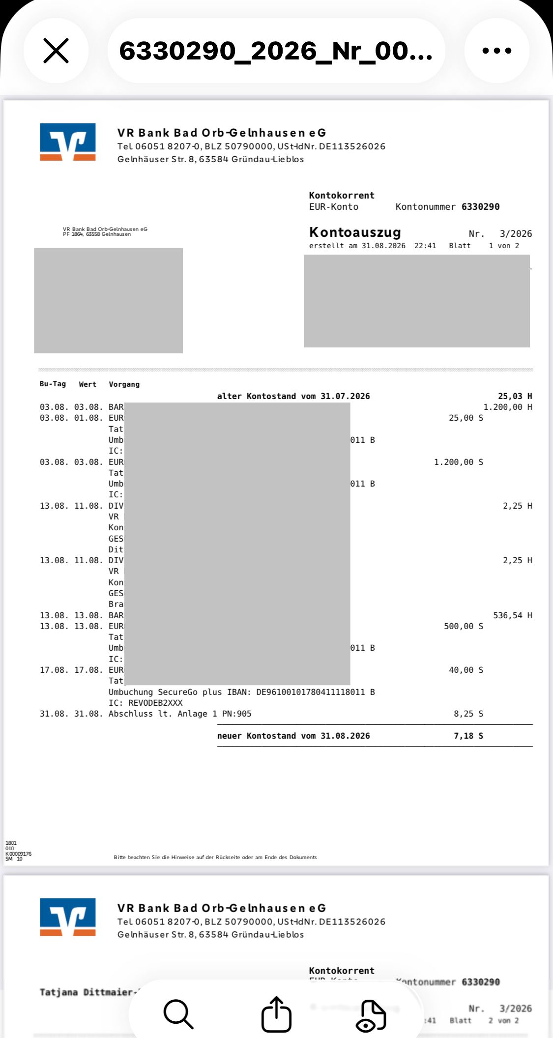 Pdf with you name and address