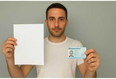 You with Id and paper