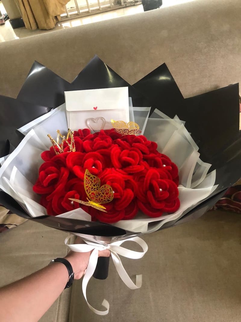 Bouquet de rosas eternas
