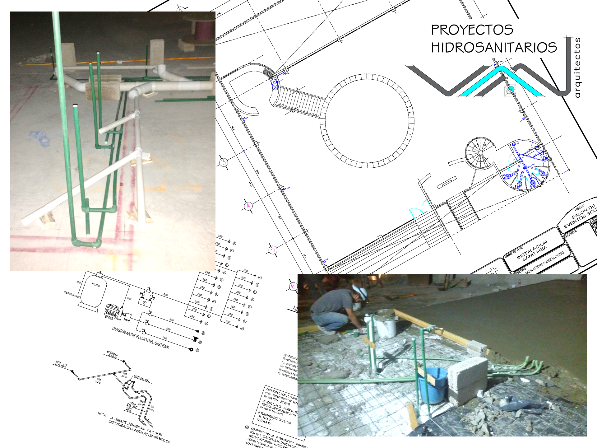 Hidrosanitarias, eléctricas y de aire acondicionado