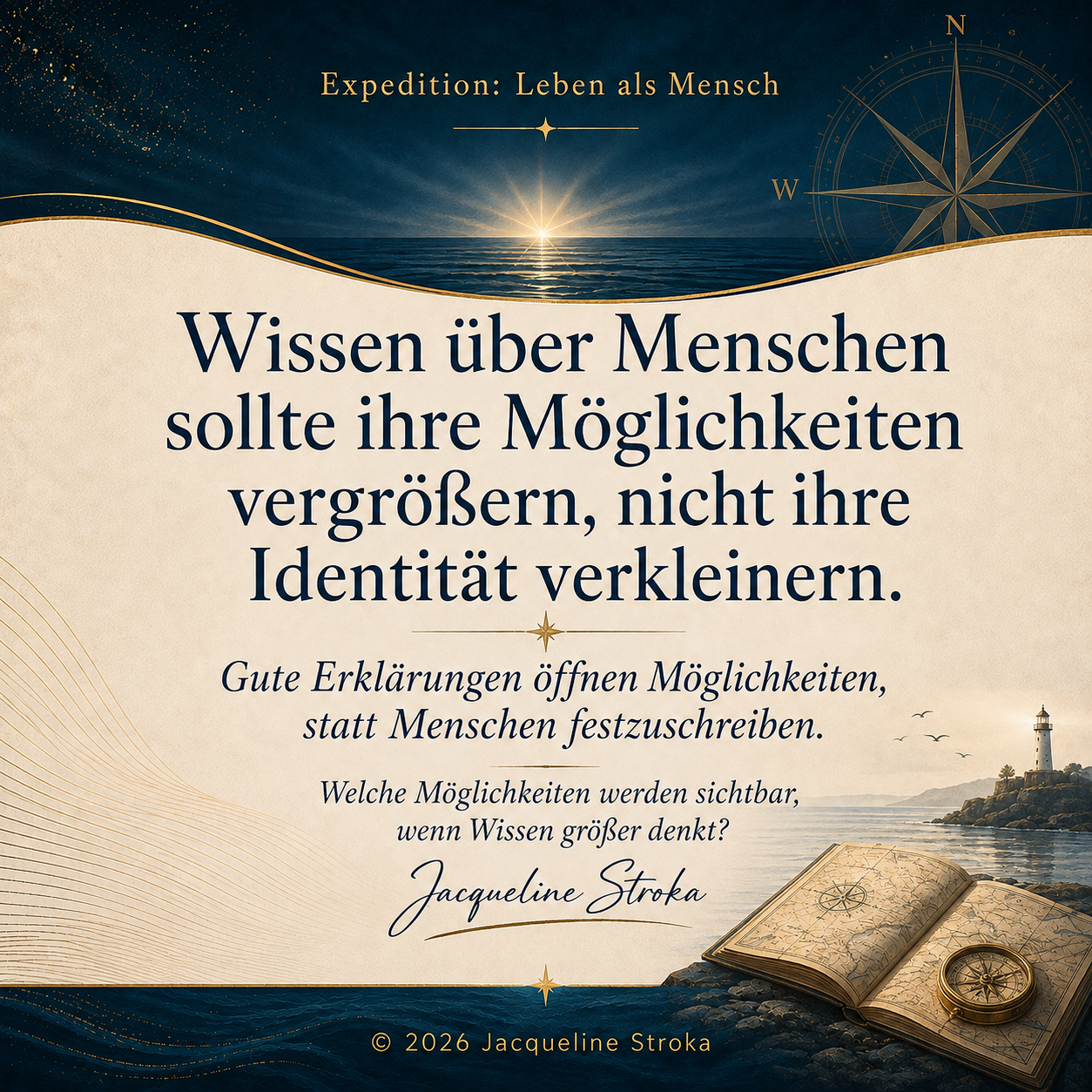 Wissen über Menschen sollte ihre Möglichkeiten vergrößern, nicht ihre Identität verkleinern.