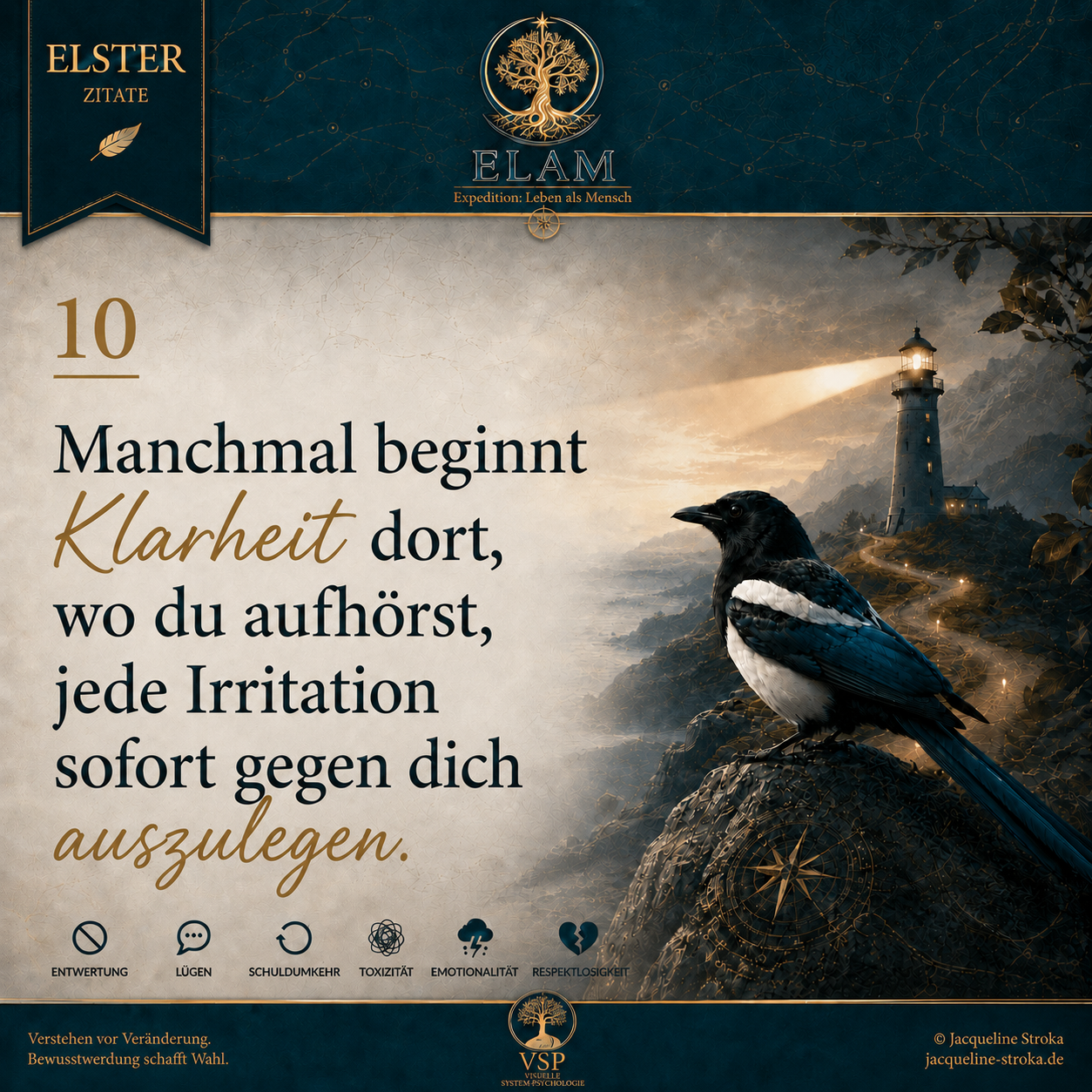 Manchmal beginnt Klarheit dort, wo du aufhörst, jede Irritation sofort gegen dich auszulegen.
