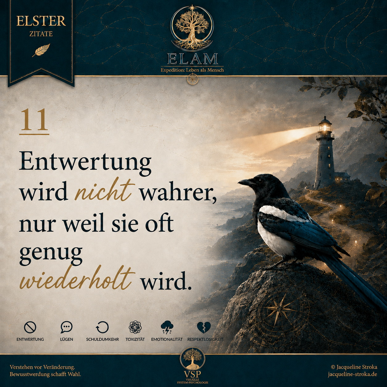 Entwertung wird nicht wahrer, nur weil sie oft genug wiederholt wird.