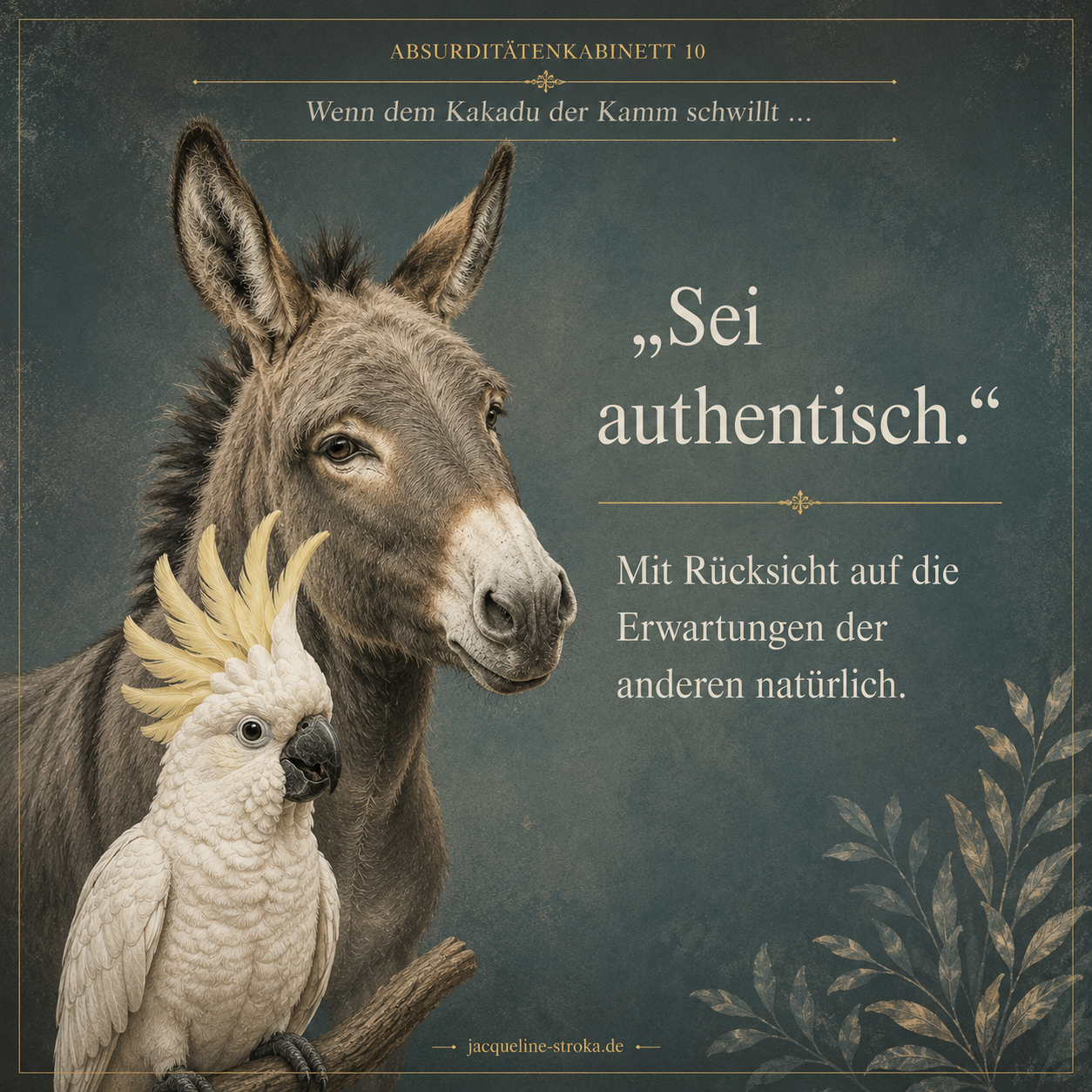 Sei authentisch.