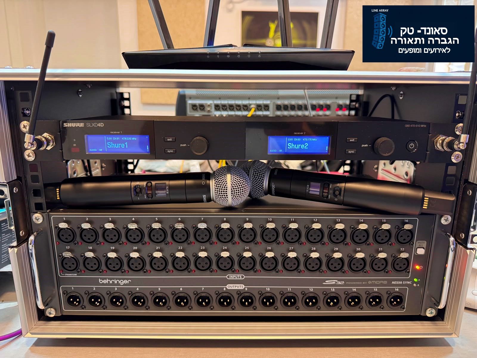 SLXD4 SHURE & Stage Box