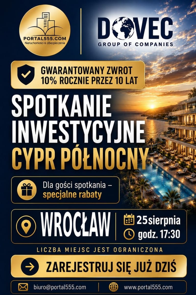 Zapraszamy na kolejne spotkanie inwestycyjne we Wrocławiu 25.08. thumbnail
