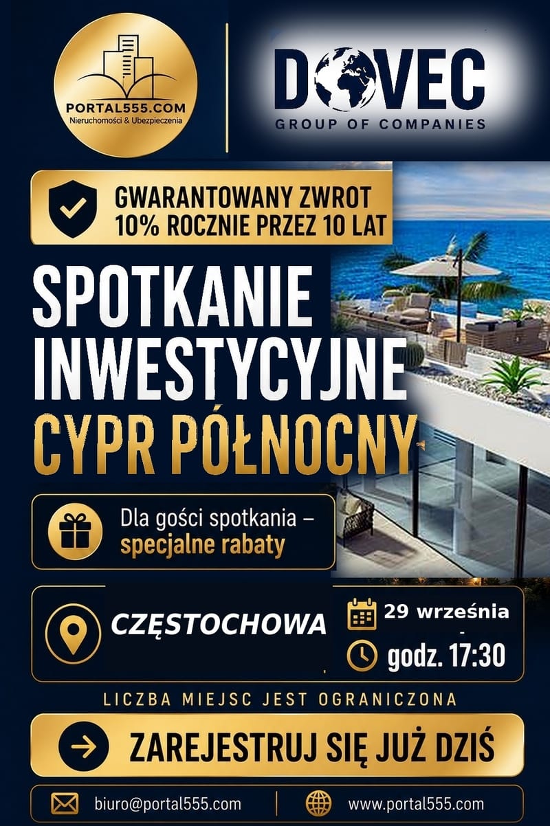 Zapraszamy na kolejne spotkanie inwestycyjne w Częstochowie 29.09 thumbnail
