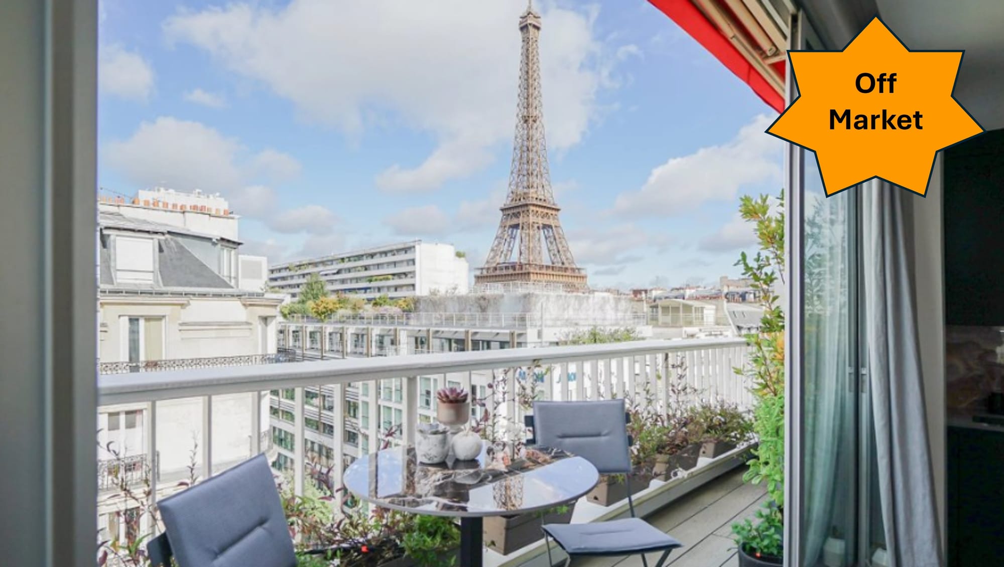 Appartement avec vue Tour Eiffel