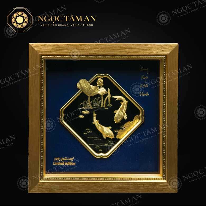 Tranh phong thủy mạ vàng