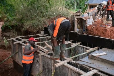 DR CHIBUEZE OFOBUIKE FLAGS-OFF/INSPECTS FLOOD WATER CONTROL IN ACHINA, COMMITS TO PROVIDING MORE RURAL INFRASTRUCTURE