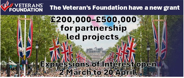 New Veterans’ Funding Opportunity (Sharing for anyone who may benefit).