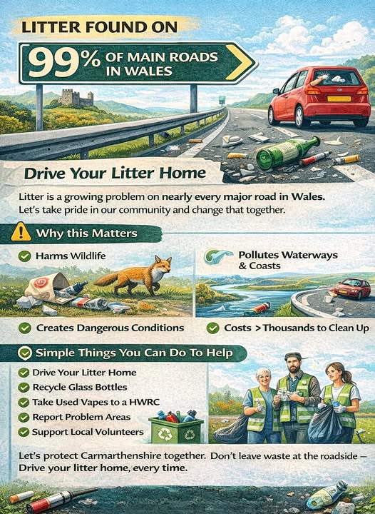 Litter Found on 99% of Main Roads in Wales — Let’s Change That Together...