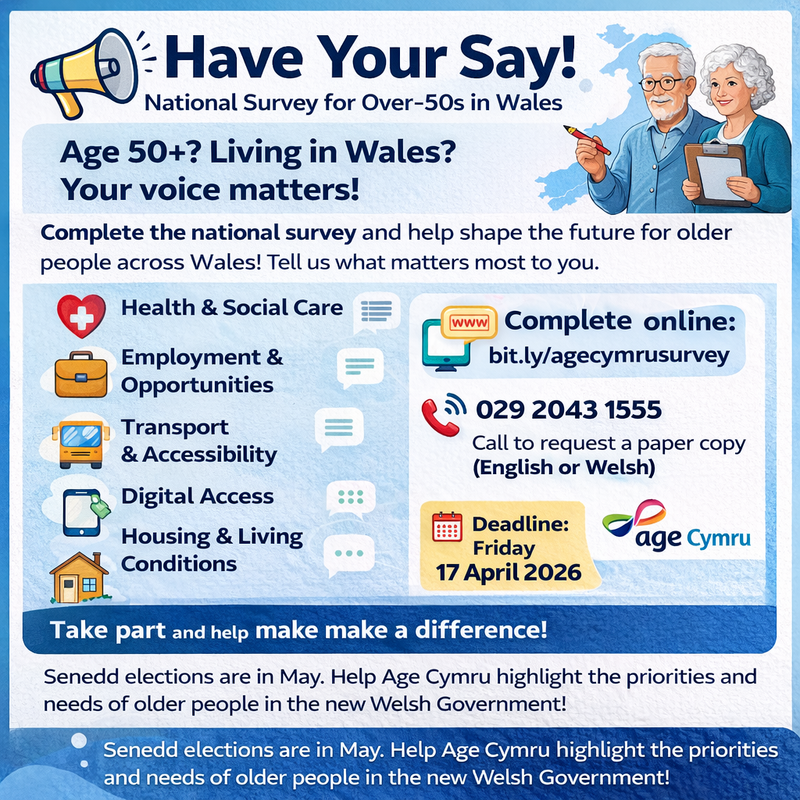 Have Your Say – A Chance for Over-50s in Wales to Shape the Future